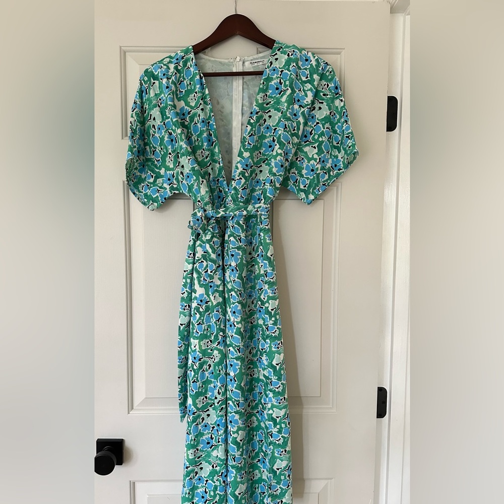 Top Shop floral midi dress